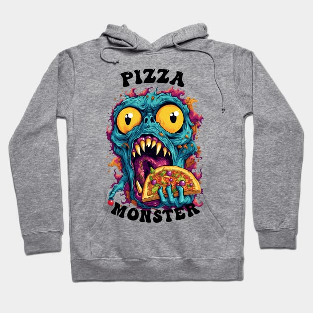 The Pizza Monster Hoodie by Obotan Mmienu